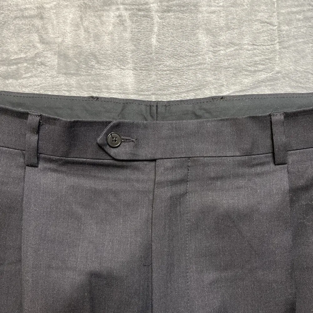 Jos. A. Bank Travelers Collection Pleated Dress Pants Men's Size‎ 38x30 Black